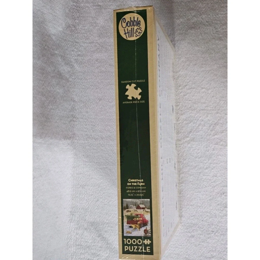 Cobble Hill 1000 Piece Jigsaw Puzzle Christmas on the Farm New Sealed